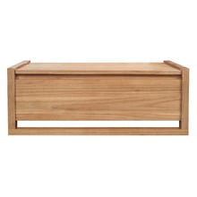 Malik Mindi Wood Storage Ottoman
